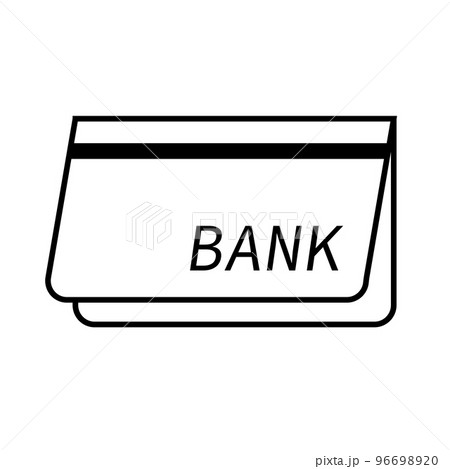 銀行口座のアイコン。銀行通帳。銀行口座残高。ベクター。 96698920