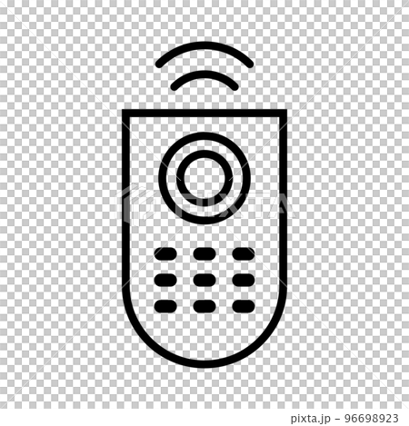 電波とリモコンのアイコン。テレビのリモコン。ベクター。 96698923