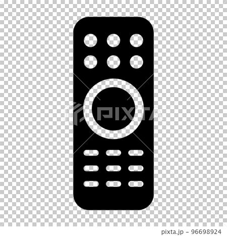テレビのリモコンアイコン。電子機器の制御。ベクター。 96698924
