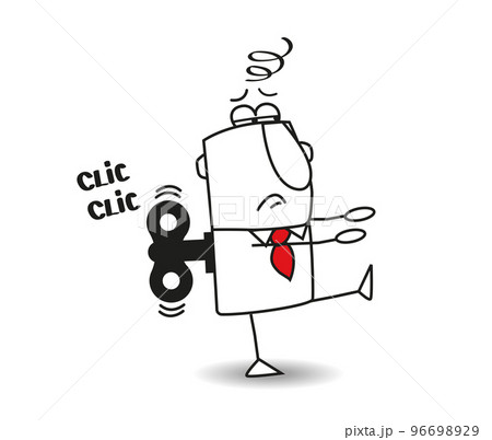 This businessman is a mechanic toy 96698929