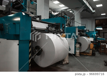 Printing house warehouse interior 96699716
