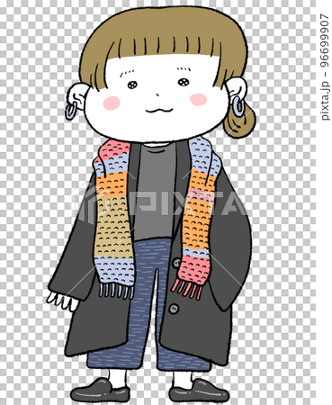 冬天的衣服時尚女人 96699907