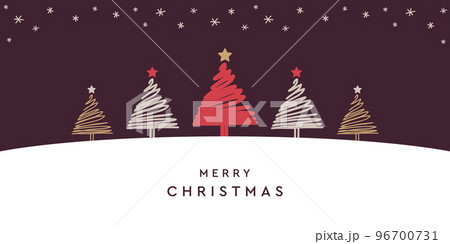 abstract winter landscape fir border christmas tree abstract winter landscape fir border christmas tree 96700731