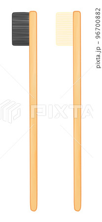 天然素材の歯ブラシのイラスト 96700882