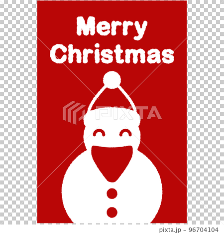 Christmas postcard with santa claus on red background Christmas postcard with santa claus on red background 96704104