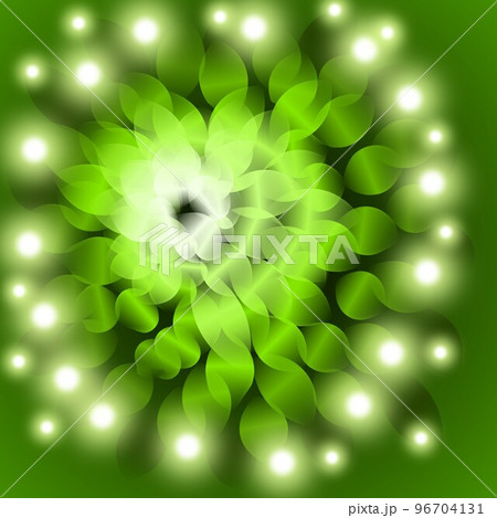 Floral illustration. Fantastic landscape, bright magical colors. Radiant image.  96704131
