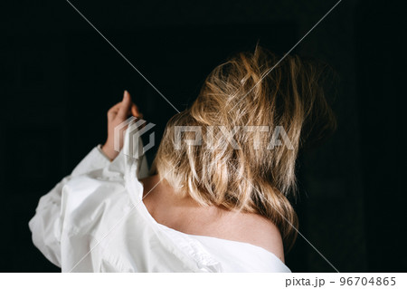 Self love, How to Love Yourself More, state of appreciation for oneself, physical, psychological and spiritual growth, wellbeing. Faceless Portrait of Woman hugging herself Self love, How to Love Yourself More, state of appreciation for oneself, physical, psychological and spiritual growth, wellbeing. Faceless Portrait of Woman hugging herself 96704865