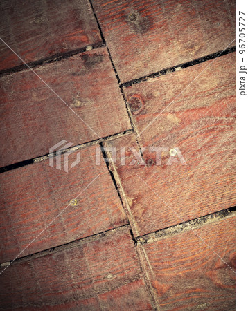 detail of the old surface of the wooden floor detail of the old surface of the wooden floor 96705727
