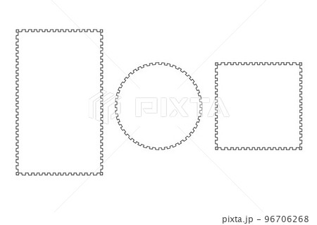 Frames outline set. Hand drawn decorative doodle brush stroke borders collection, zigzag line, circle, square, rectangle shapes for business cards, labels, web designs 96706268