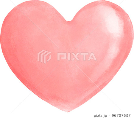 cute sweet Hearts watercolour hand drawing 96707637