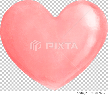 cute sweet Hearts watercolour hand drawing 96707637