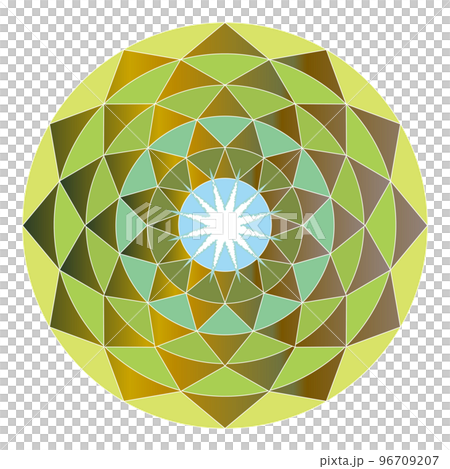 五顏六色的幾何符號，植物，仙人掌 96709207