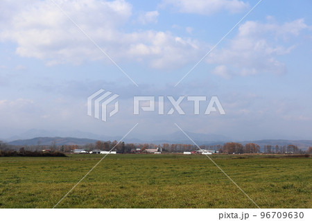 北海道 十勝地方 牧場のある風景 北海道 十勝地方 牧場のある風景 96709630