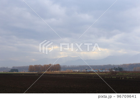 北海道 十勝地方 牧場のある風景 北海道 十勝地方 牧場のある風景 96709641