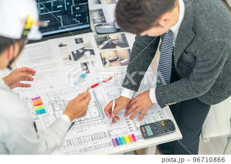 一級建築士 図面 スタンディングミーティング 建設現場 工事監理者 現場定例会 一級建築士 図面 スタンディングミーティング 建設現場 工事監理者 現場定例会 96710866