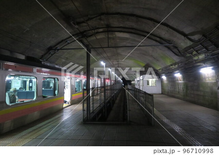 JR Doai station on Joetsu Line in Gunma, Japan. March 24, 2022 96710998