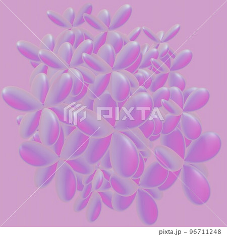 Flowers composition. Frame made of pink flowers. 3d Flowers composition. Frame made of pink flowers. 3d 96711248