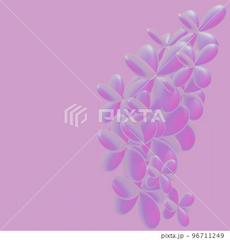 Flowers composition. Frame made of pink flowers. 3d Flowers composition. Frame made of pink flowers. 3d 96711249