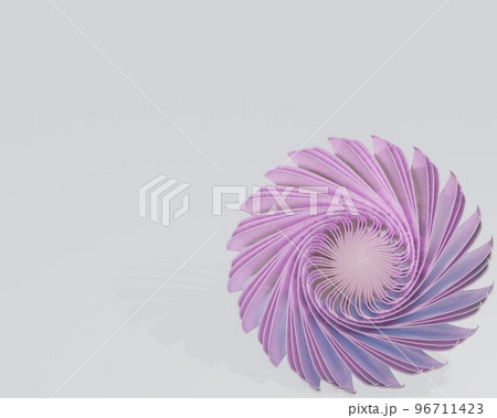 Purple gerbera flower isolated on white background. Trendy fashion style. Minimal design art. 3d illustration. 96711423
