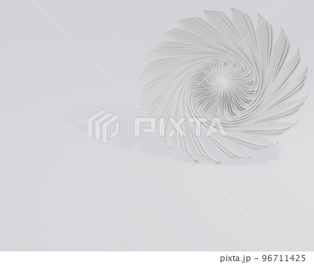 White gerbera flower isolated on white background. Trendy fashion style. Minimal design art. 3d illustration. 96711425