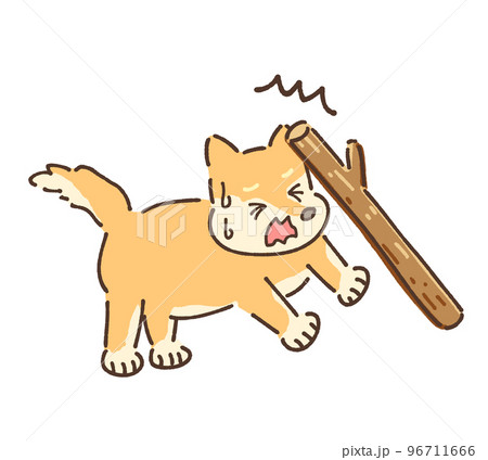 ことわざ　犬も歩けば棒に当たる 96711666