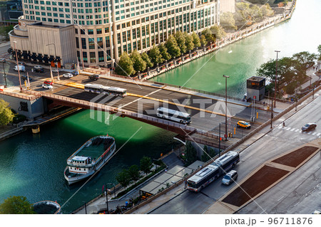 Traffic in Downtown Chicago 96711876
