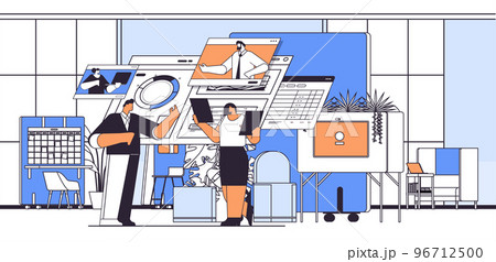 businesspeople analyzing financial data on charts and graphs planning report market analysis accounting virtual conference businesspeople analyzing financial data on charts and graphs planning report market analysis accounting virtual conference 96712500