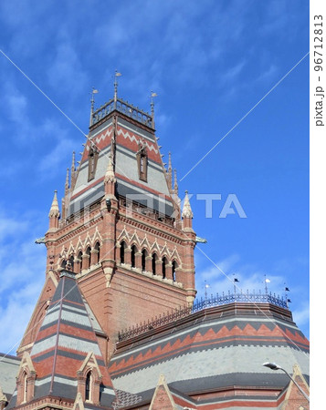 アメリカ　ボストン　ハーバード大学　サンダース劇場　塔アップ 96712813