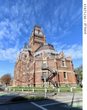 アメリカ ボストン ハーバード大学 サンダース劇場 遠景 アメリカ ボストン ハーバード大学 サンダース劇場 遠景 96712814
