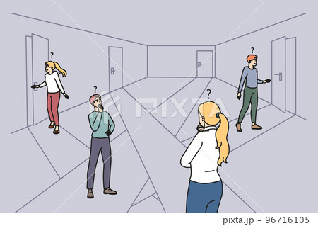 People look for way out in room 96716105