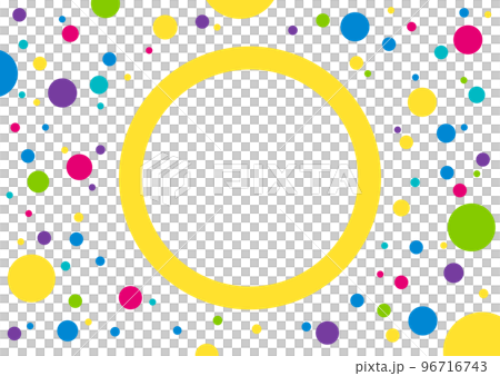 Polka dot geometric dot pattern background material 96716743
