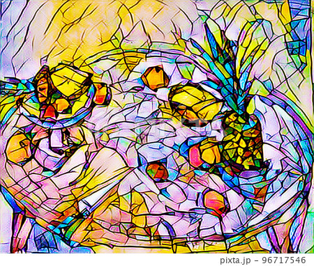 パイナップルのイラスト パイナップルのイラスト 96717546