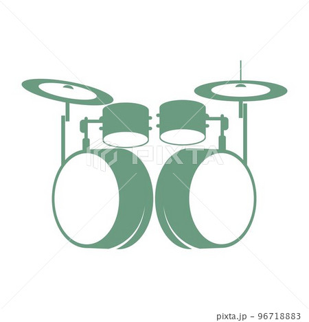 Drum flat design icon illustration Drum flat design icon illustration 96718883