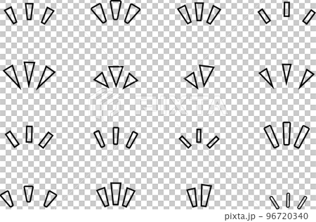 線画の気づき・ひらめきアイコン 96720340