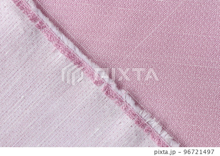 Cutted pink textile close up as background. 96721497