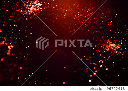 Red abstract bokeh on black background. Holiday concept Red abstract bokeh on black background. Holiday concept 96722418