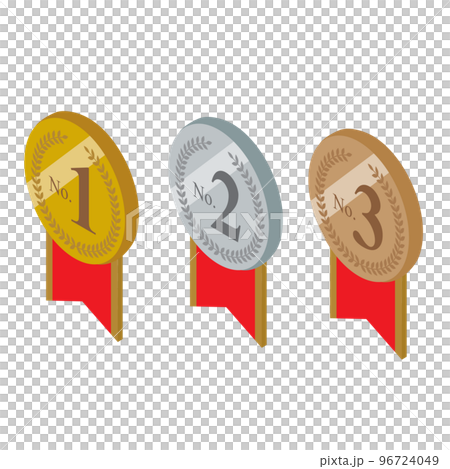 Isometric_three-dimensional ranking material 96724049