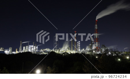 網干なぎさ公園みはらしの丘から見た工場夜景(ダイセル網干工場) 網干なぎさ公園みはらしの丘から見た工場夜景(ダイセル網干工場) 96724234