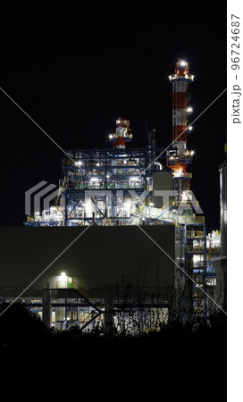 網干なぎさ公園みはらしの丘から見た工場夜景(ダイセル網干工場) 網干なぎさ公園みはらしの丘から見た工場夜景(ダイセル網干工場) 96724687