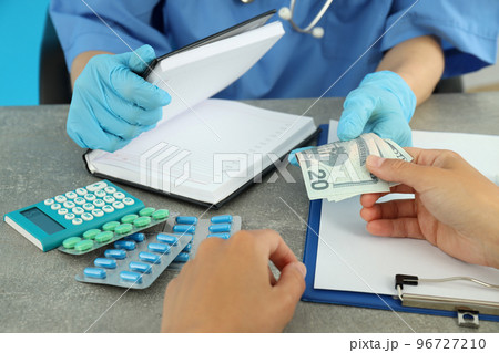 Concept of corruption in medicine, malpractice and law violation 96727210