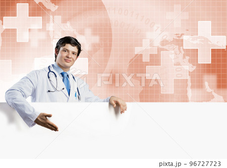 Doctor with banner 96727723