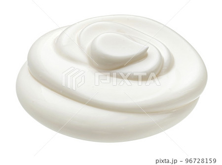 Mayonnaise swirl isolated on white background 96728159