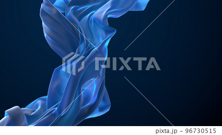 Blue colored cloth piece of fabric background Blue colored cloth piece of fabric background 96730515