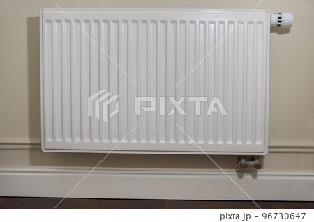 Heating Radiator, White radiator in an apartment 96730647