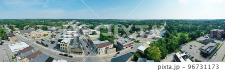 Aerial panorama view of Ingersoll, Ontario, Canada Aerial panorama view of Ingersoll, Ontario, Canada 96731173
