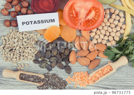 Healthy nutritious ingredients containing natural vitamin K and minerals 96731775