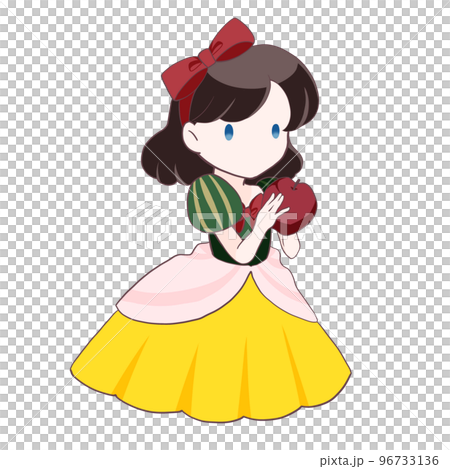 拿著蘋果的白雪公主 96733136