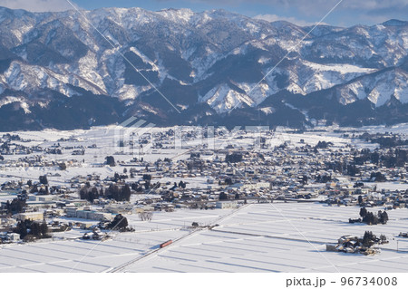 【冬】城端線 城端〜越中山田【雪山】 96734008