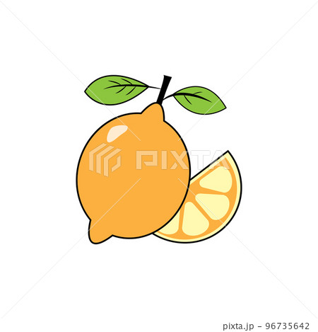 fresh lemon icon 96735642