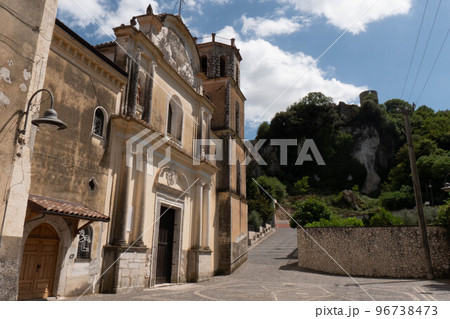 Pietravairano, a medieval village in the province of Caserta, Italy. 96738473